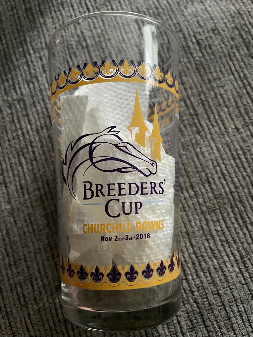 Churchill Downs Commemorative Breeder’s Cup November 2 & 3, 2018 Glass